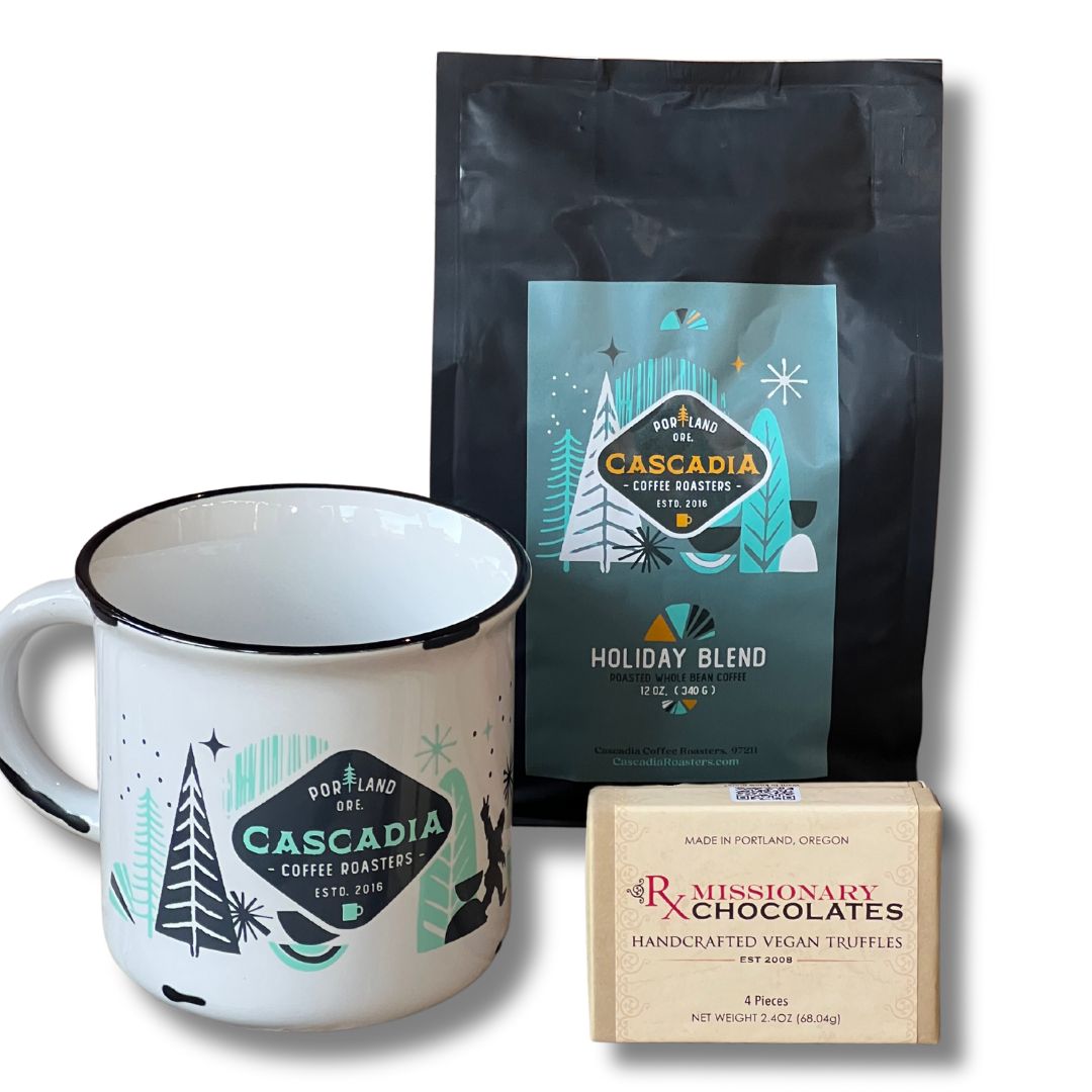 2023 Holiday Gift Bundle: Coffee, Collector&#39;s Cup, Truffles &amp; Nuts