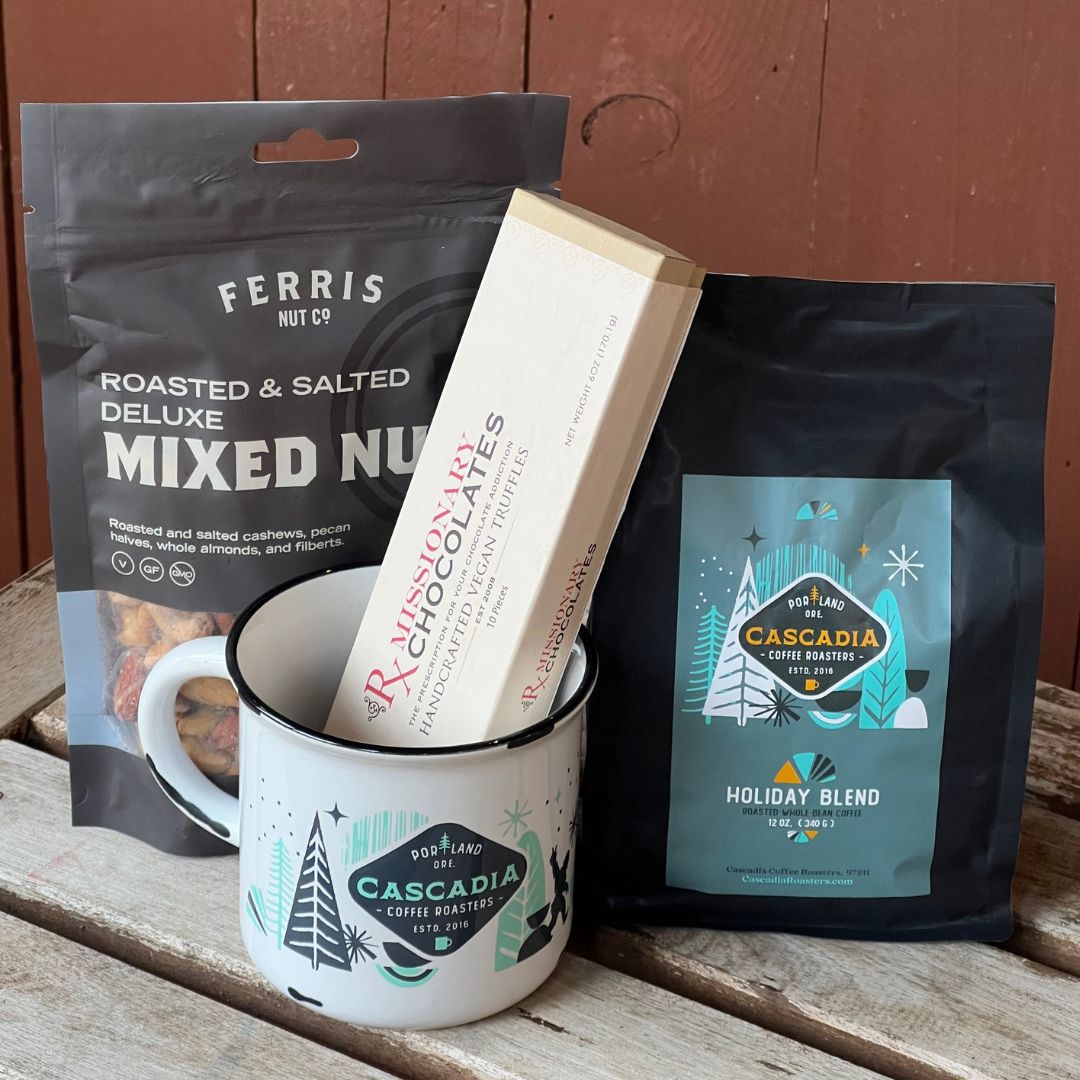 2023 Holiday Gift Bundle: Coffee, Collector&#39;s Cup, Truffles &amp; Nuts