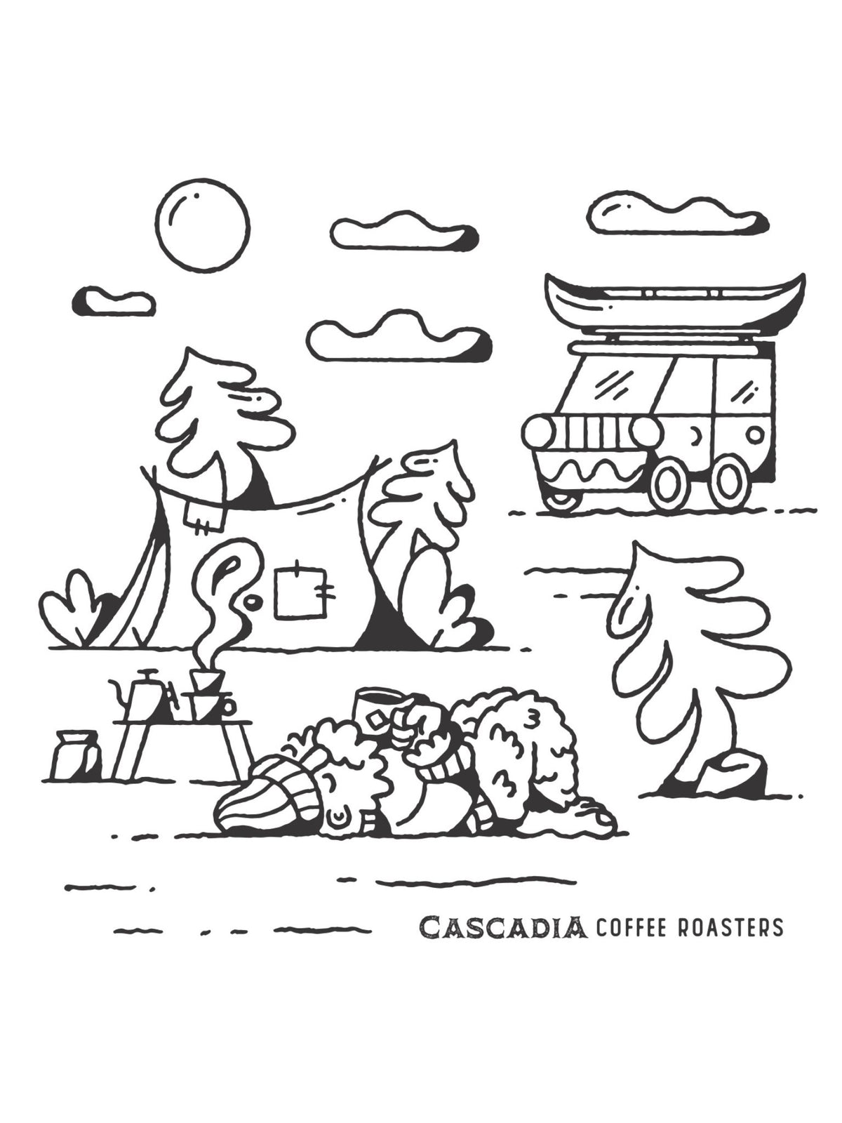Cascadia Cotton Tote -  Limited Edition &#39;Derek Price x Cascadia Roasters&#39; Collaboration