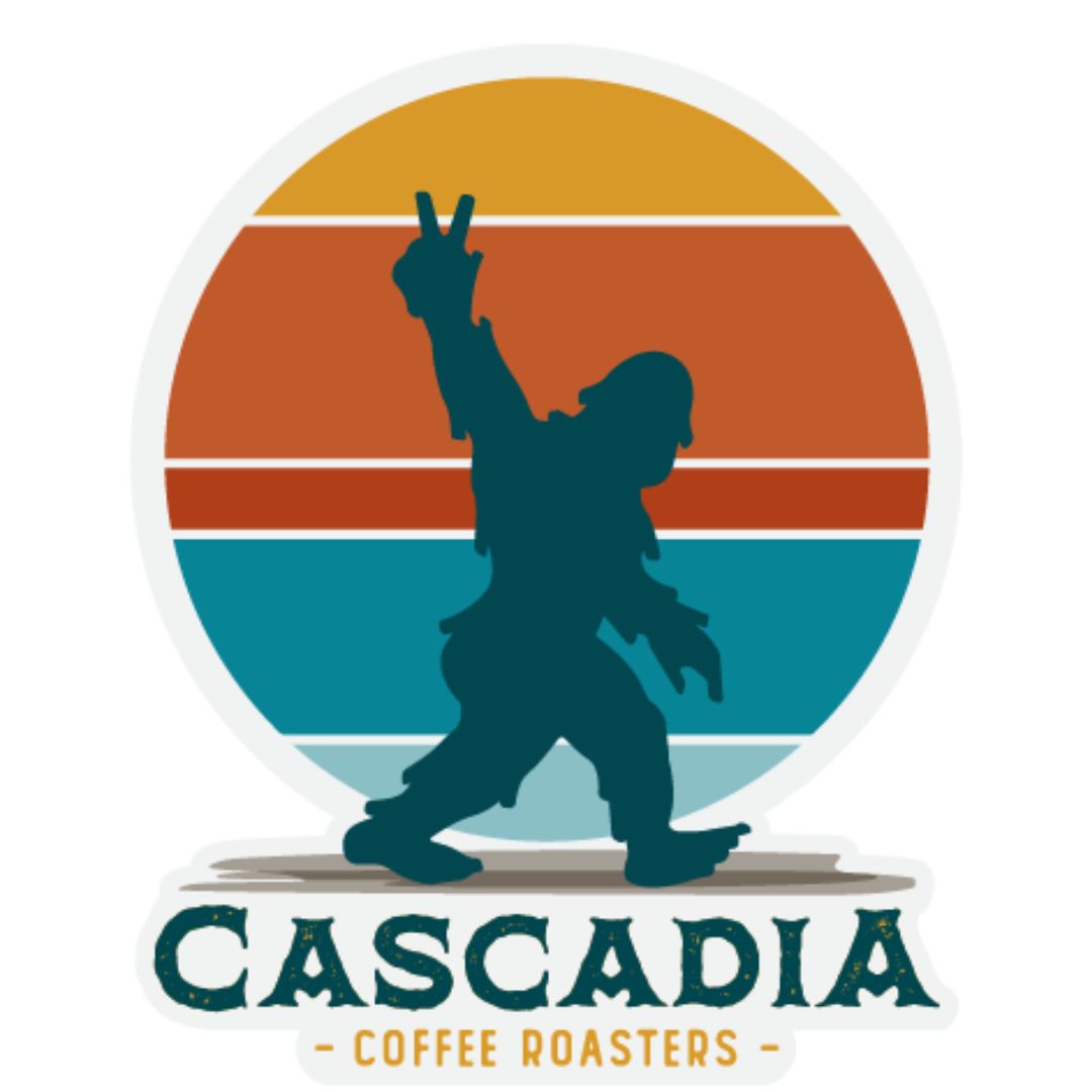 Cascadia Roasters &#39;Peace Out Sasquatch&#39; Sticker