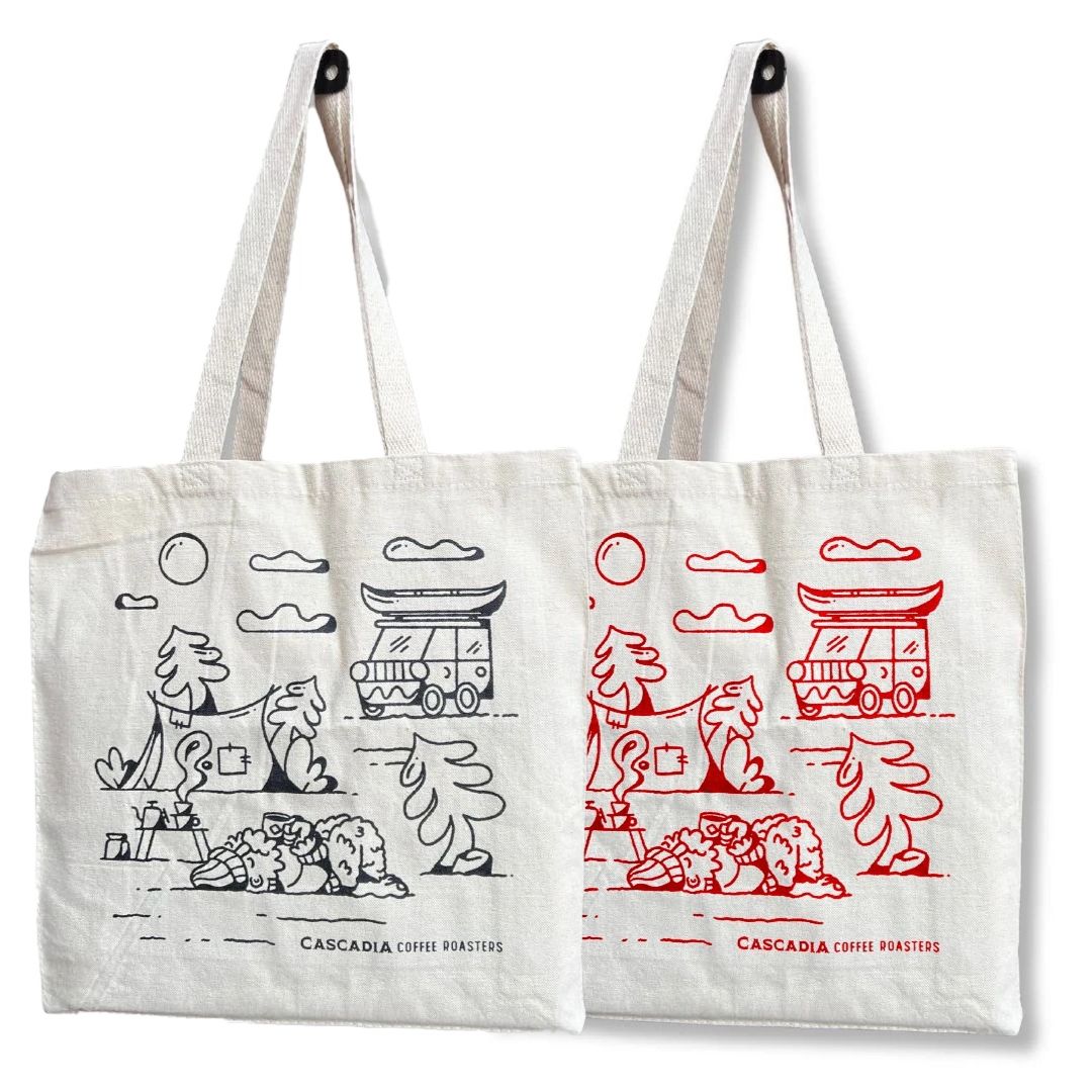 Cascadia Cotton Tote -  Limited Edition &#39;Derek Price x Cascadia Roasters&#39; Collaboration