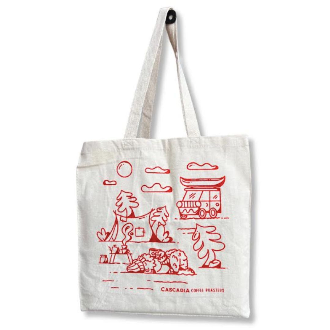 Cascadia Cotton Tote Limited Edition Derek Price x Cascadia Roaster Cascadia Coffee Roasters