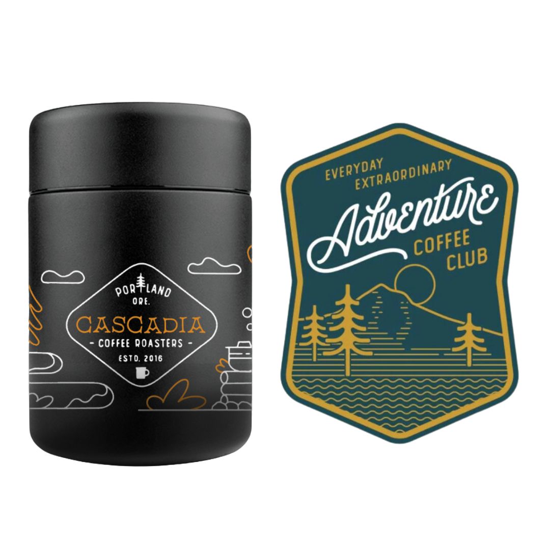 MIIR Canister + 3-Month Adventure Coffee Club 12oz Subscription Bundle